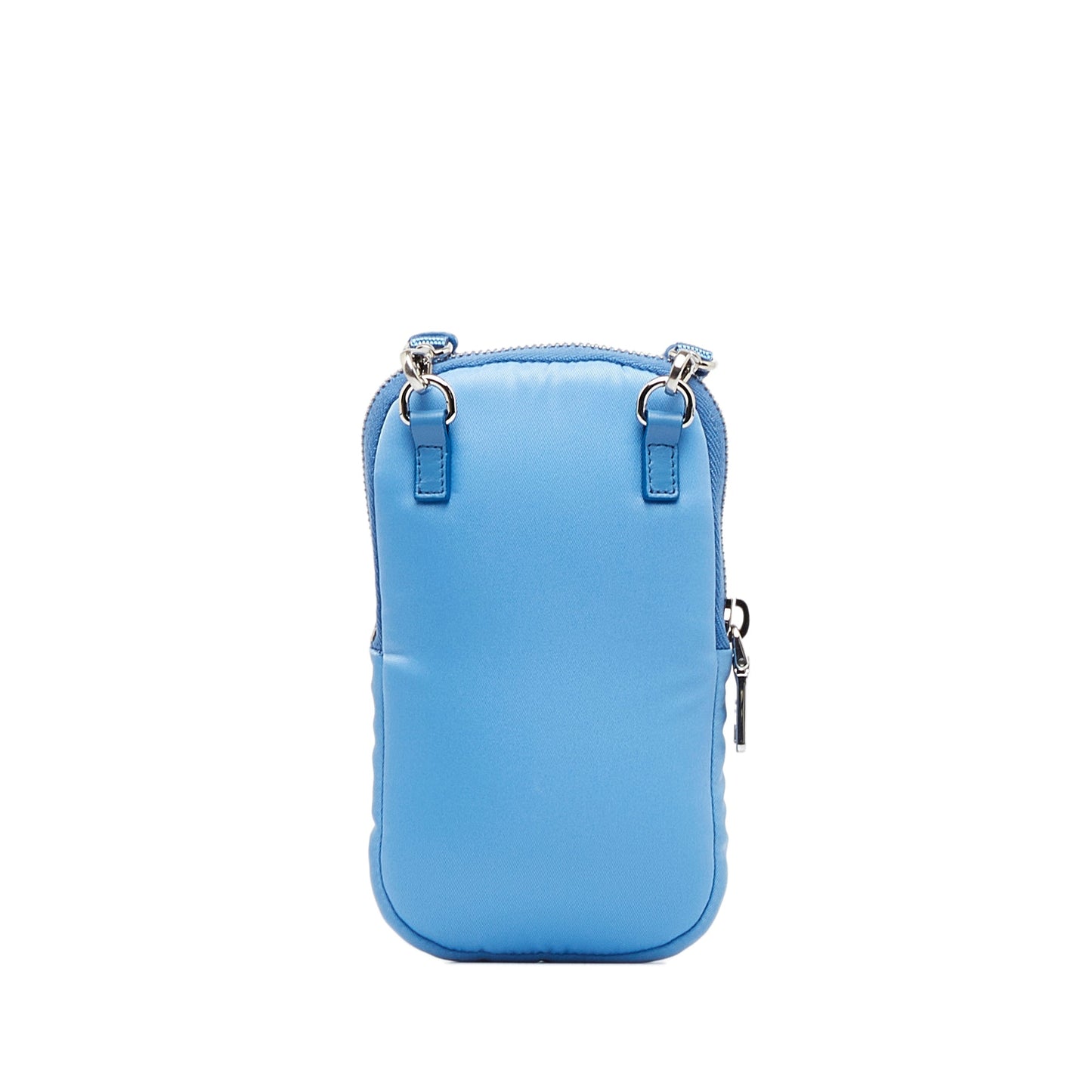 Prada Tessuto Phone Holder Blue Nylon Canvas