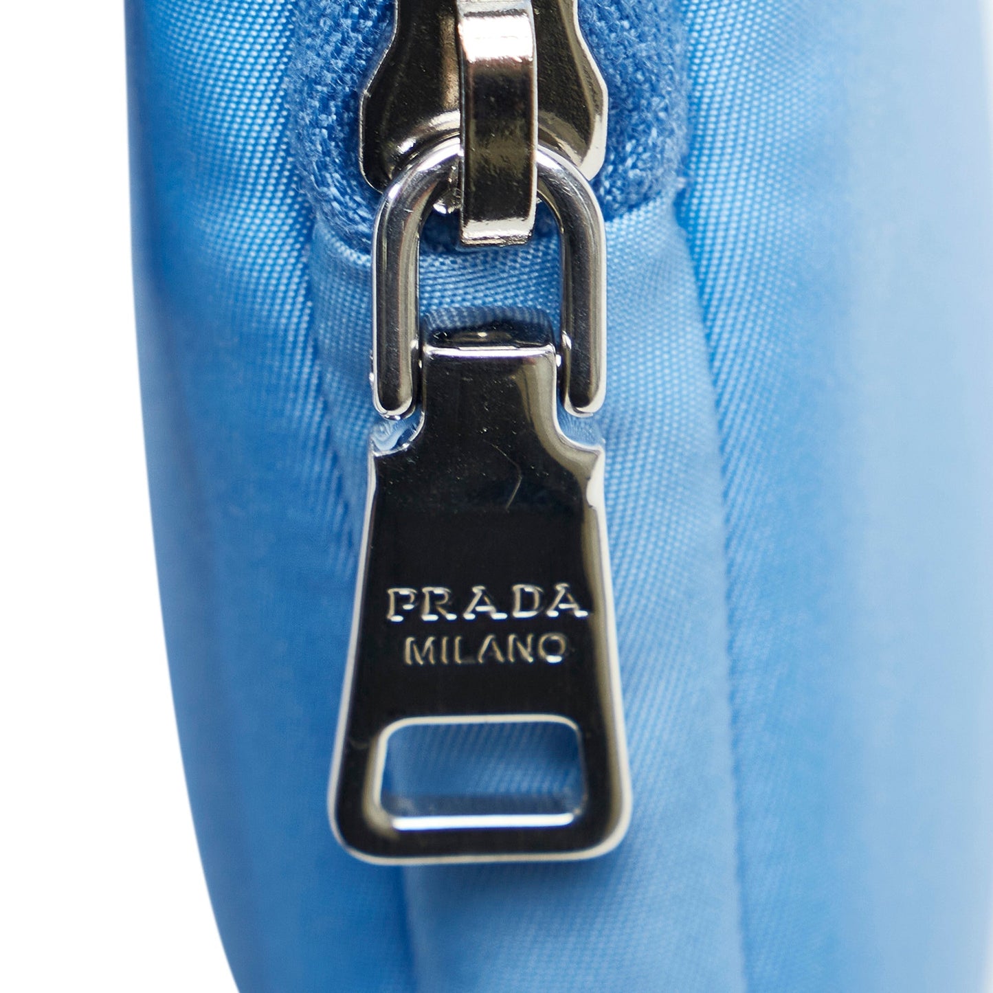 Prada Tessuto Phone Holder Blue Nylon Canvas