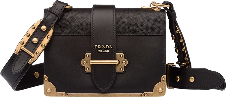 Prada Leather  Cahier Bag