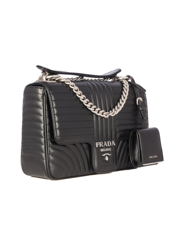 Prada DIAGRAMME 26 SOFT CALF IN BLACK