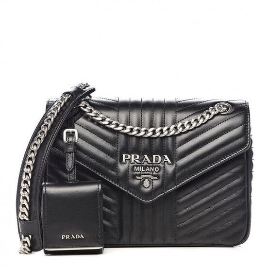 Prada DIAGRAMME 26 SOFT CALF IN BLACK