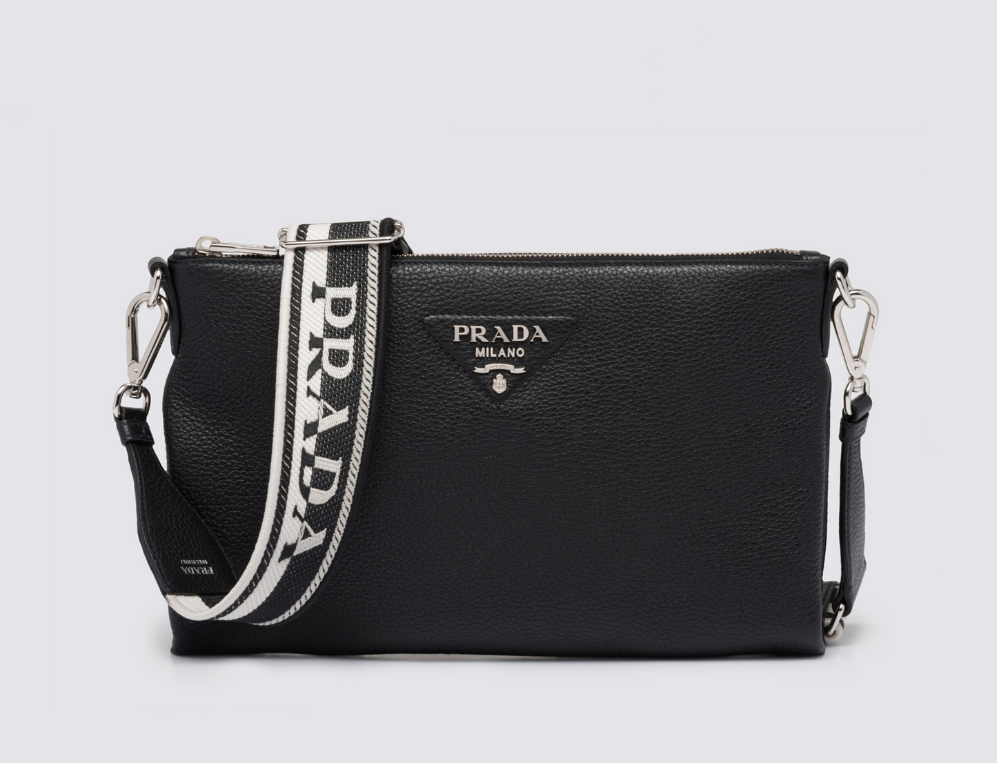 PRADA LEATHER SMALL SHOULDER BAG