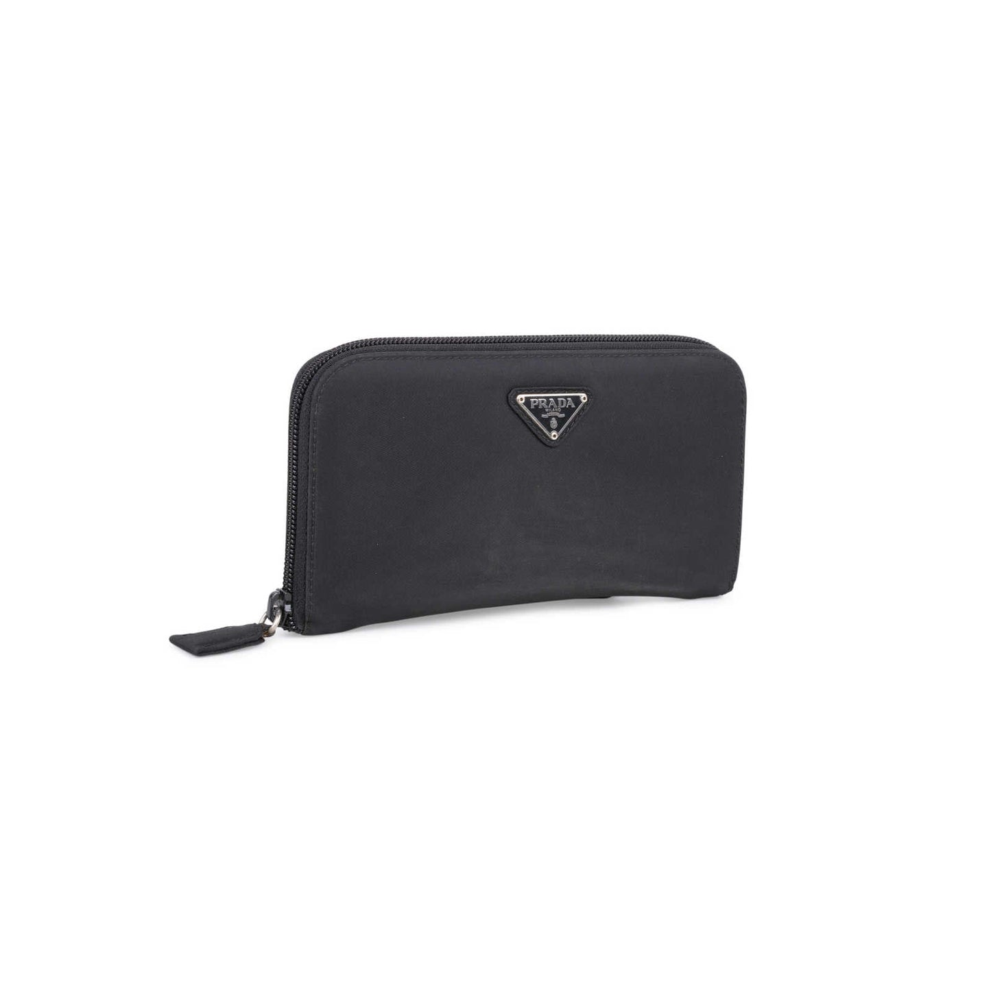 PRADA Black Nylon Zippy Clutch