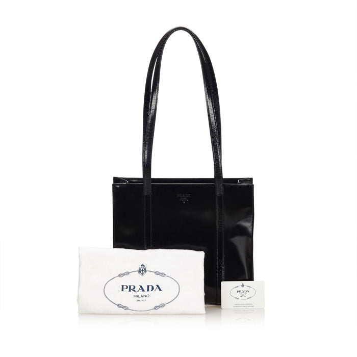 Prada Patent Leather Tote