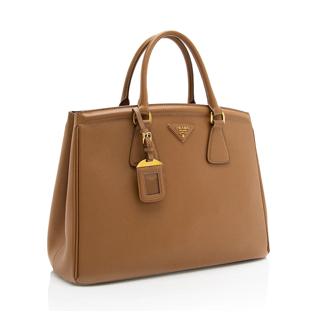 PRADA SAFFIANO LEATHER PARABOLE TOTE BAG