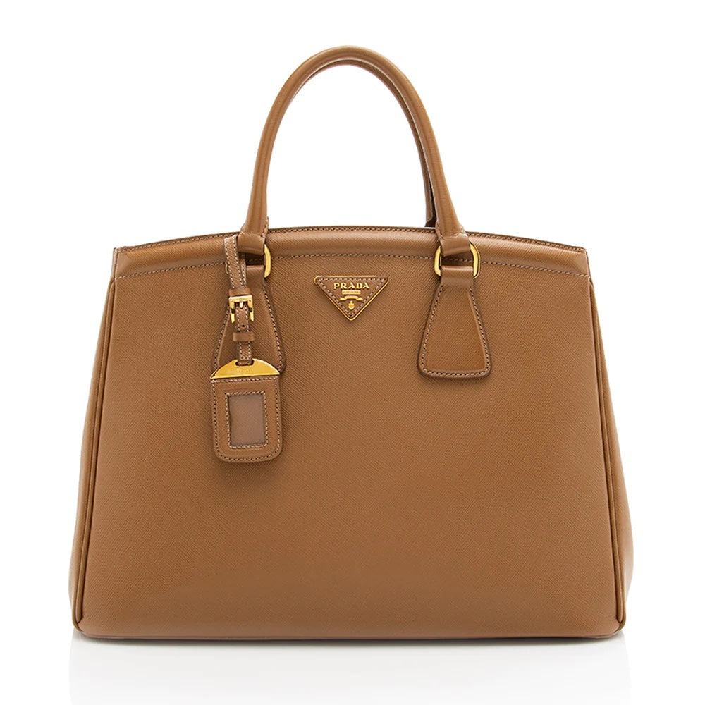 PRADA SAFFIANO LEATHER PARABOLE TOTE BAG