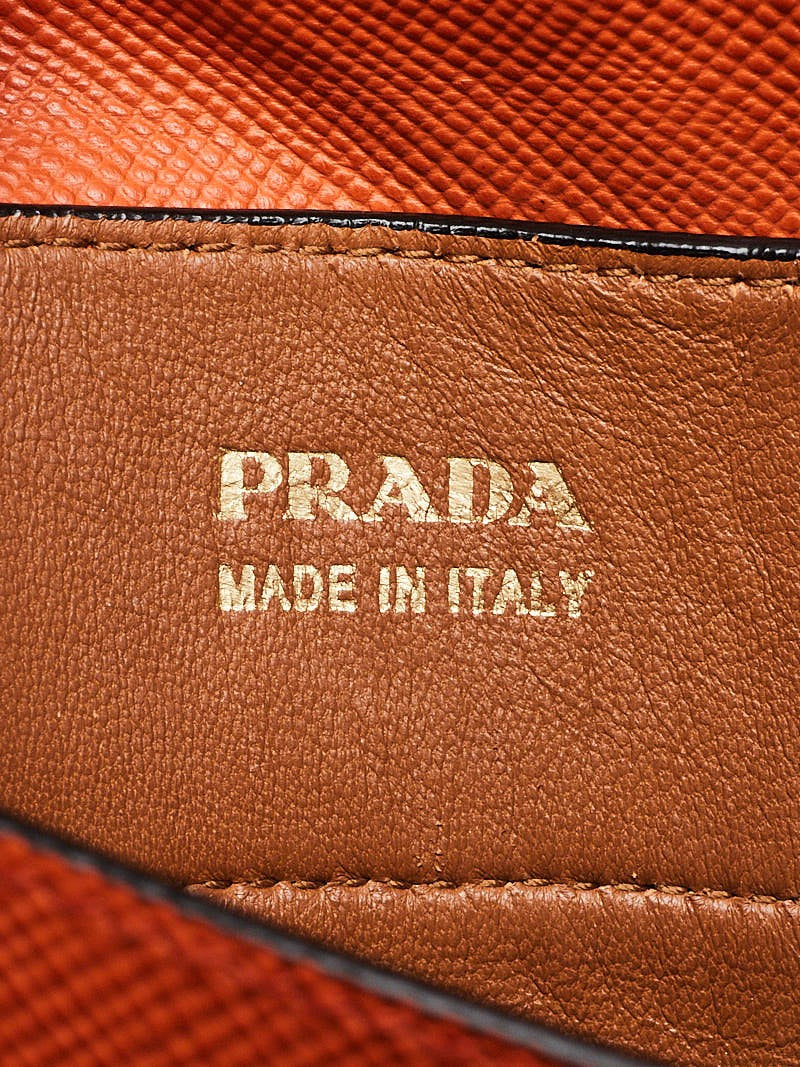 Prada Saffiano Leather Double Handle Tote Bag