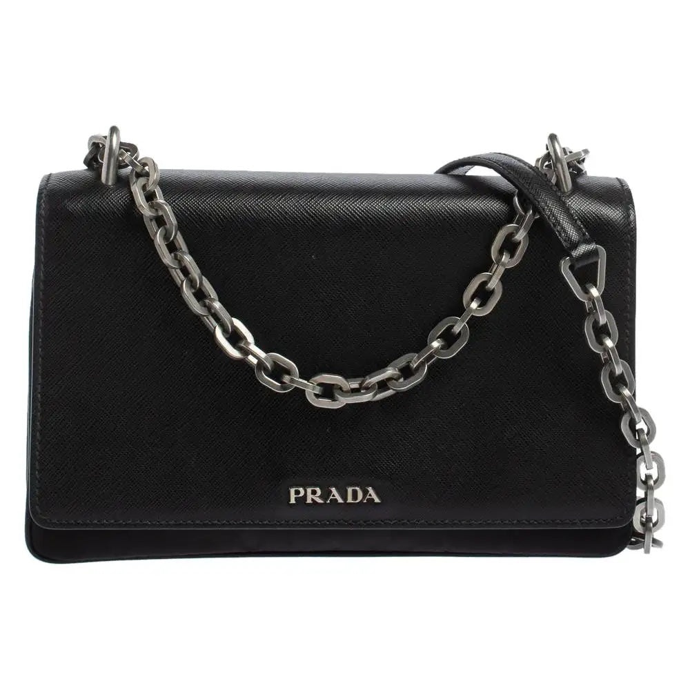 PRADA SAFFIANO LUX LEATHER CHAIN SHOULDER BAG