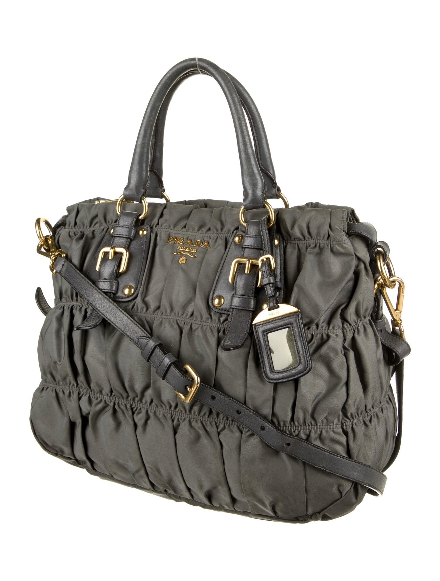 PRADA Tessuto Gaufre Shoulder Bag