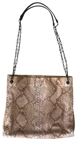 PRADA PYTHON CHAIN SHOULDER BAG