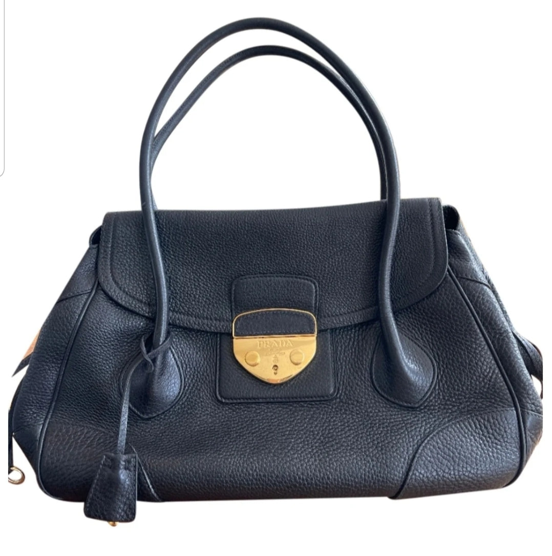 PRADA  leather shoulder bag