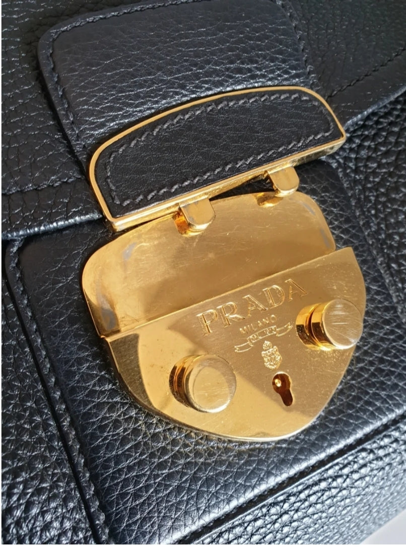 PRADA  leather shoulder bag