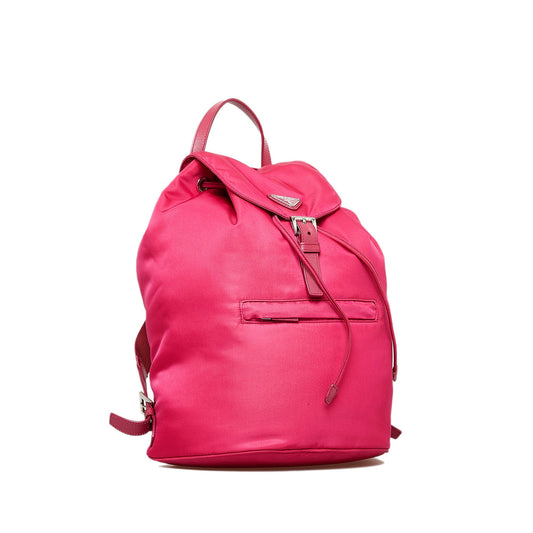 Prada Tessuto Backpack Pink Nylon Canvas