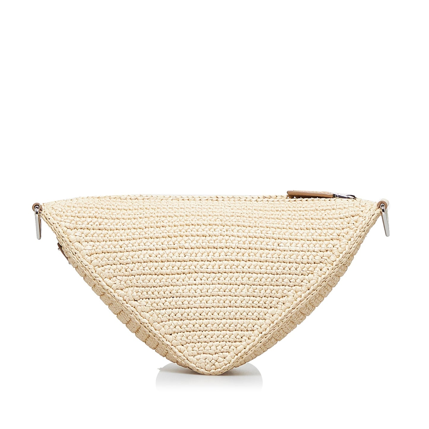 Prada Triangle Beige Raffia