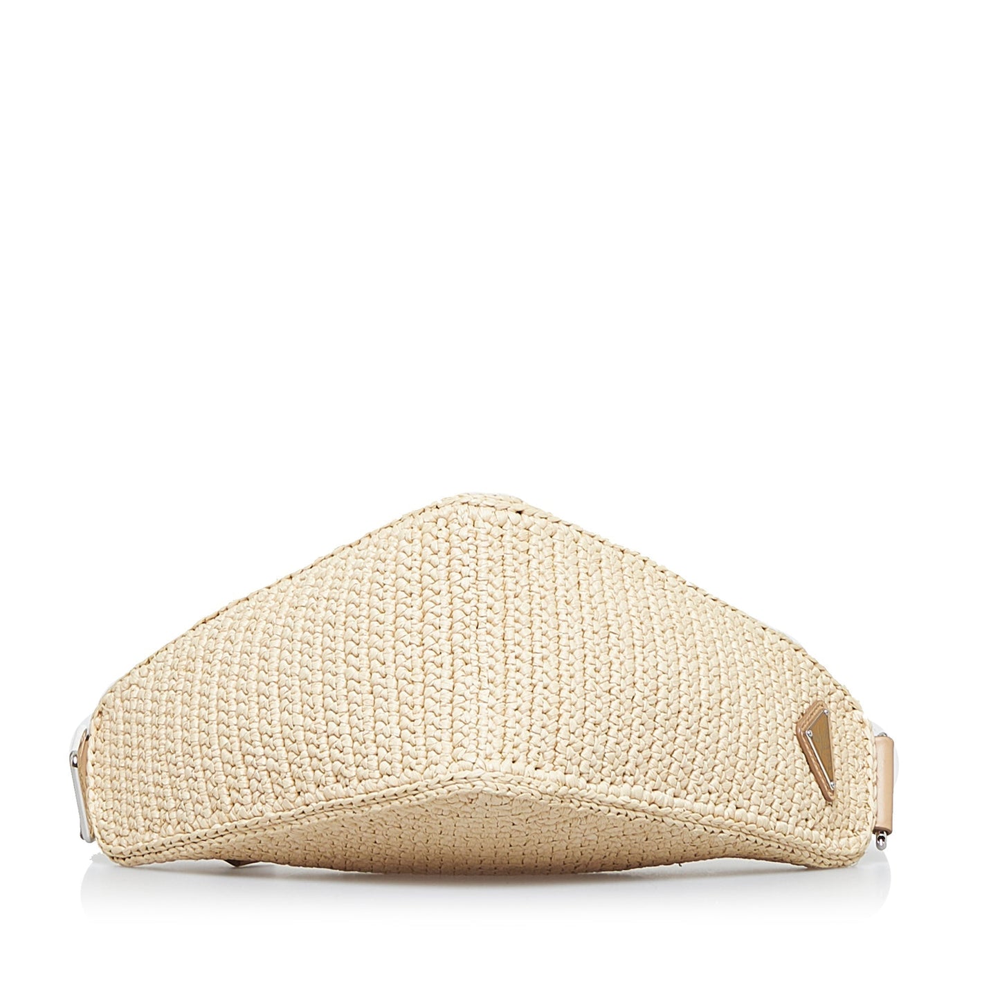 Prada Triangle Beige Raffia