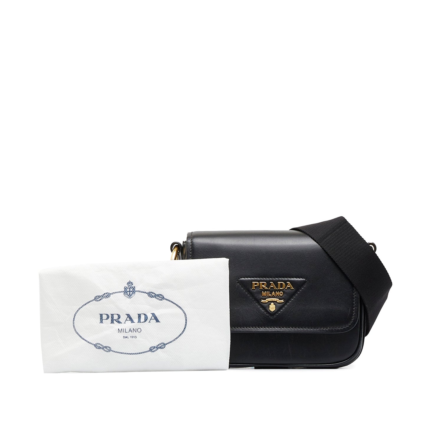 Prada City Calf Identity Black