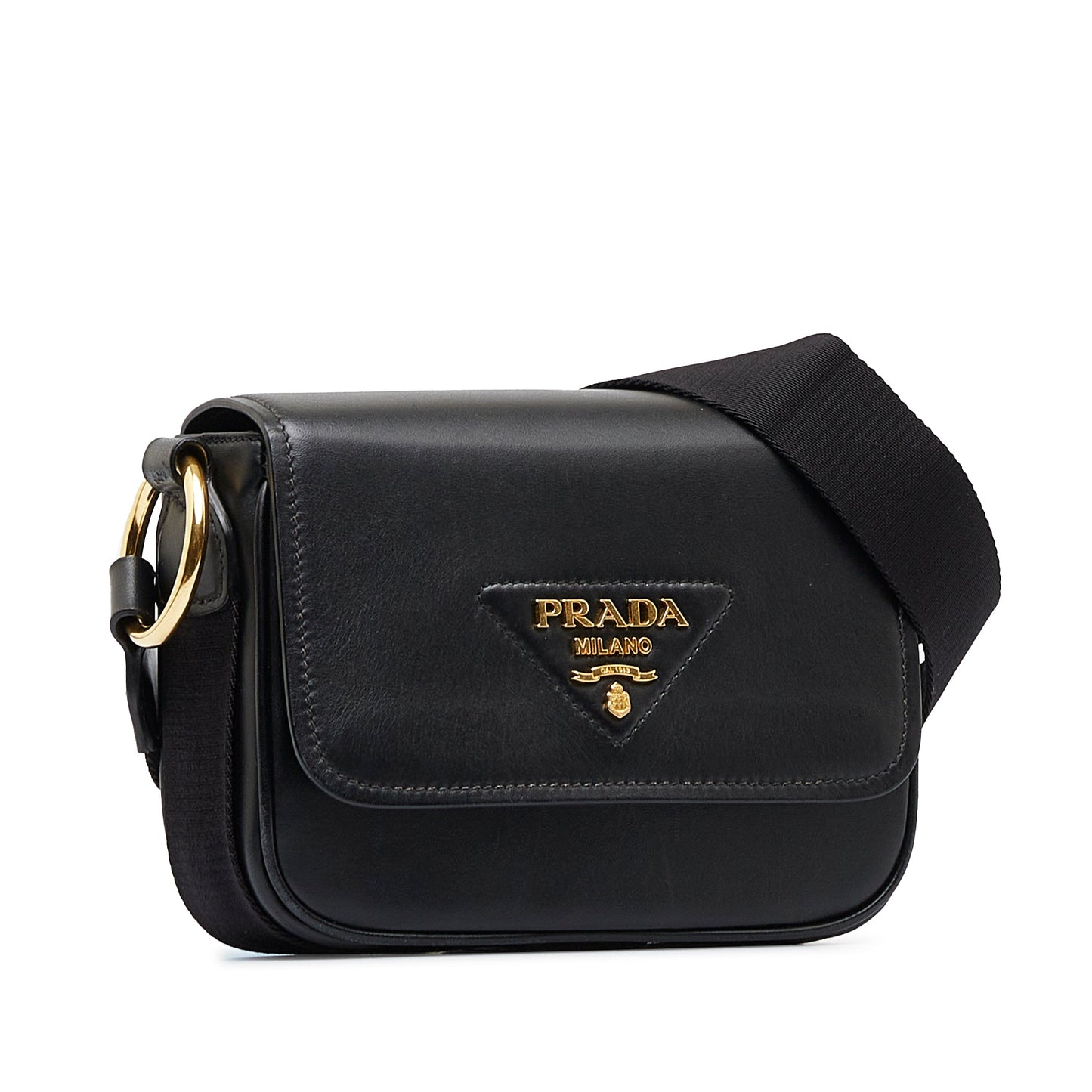 Prada City Calf Identity Black