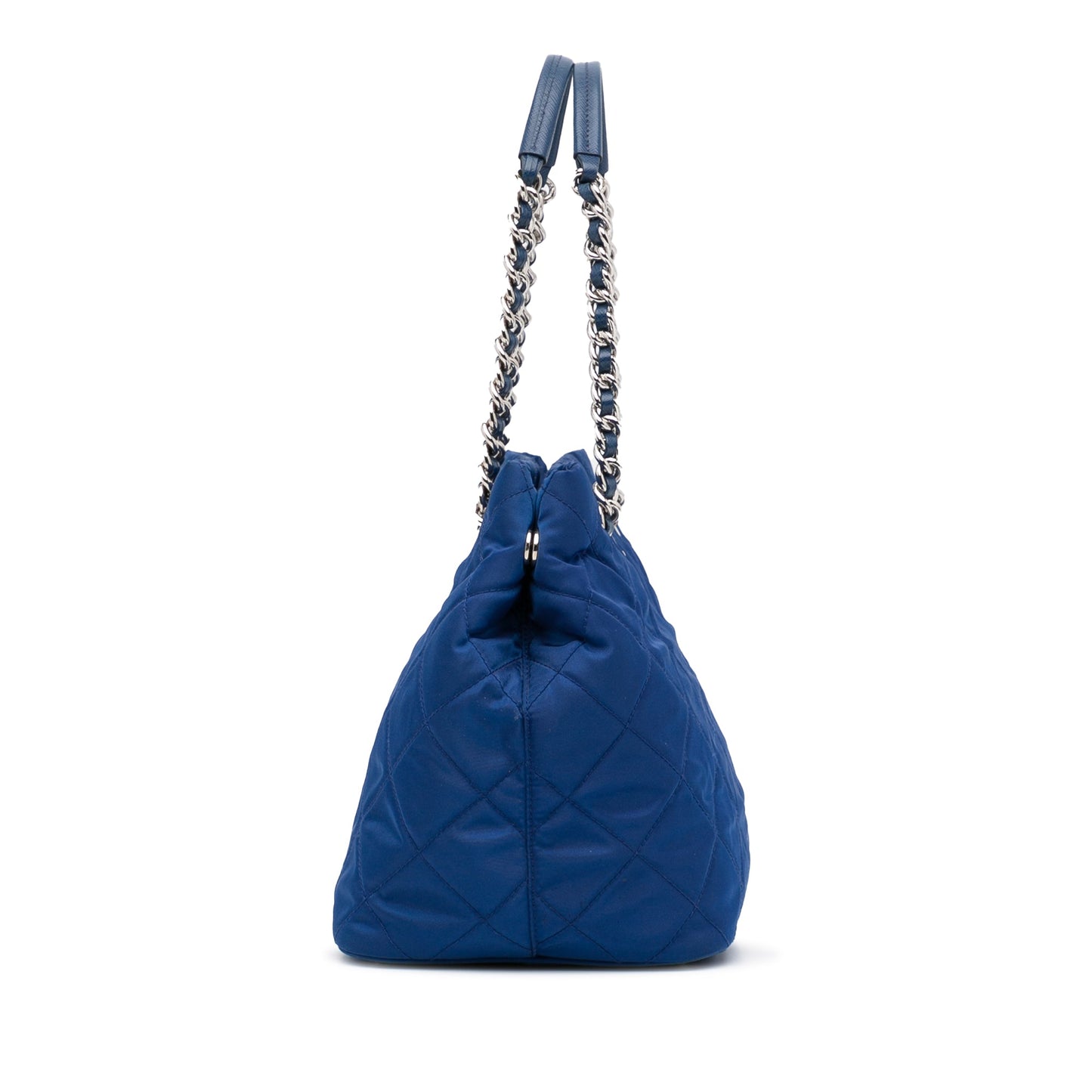 Prada Tessuto Impuntu Blue Nylon Canvas