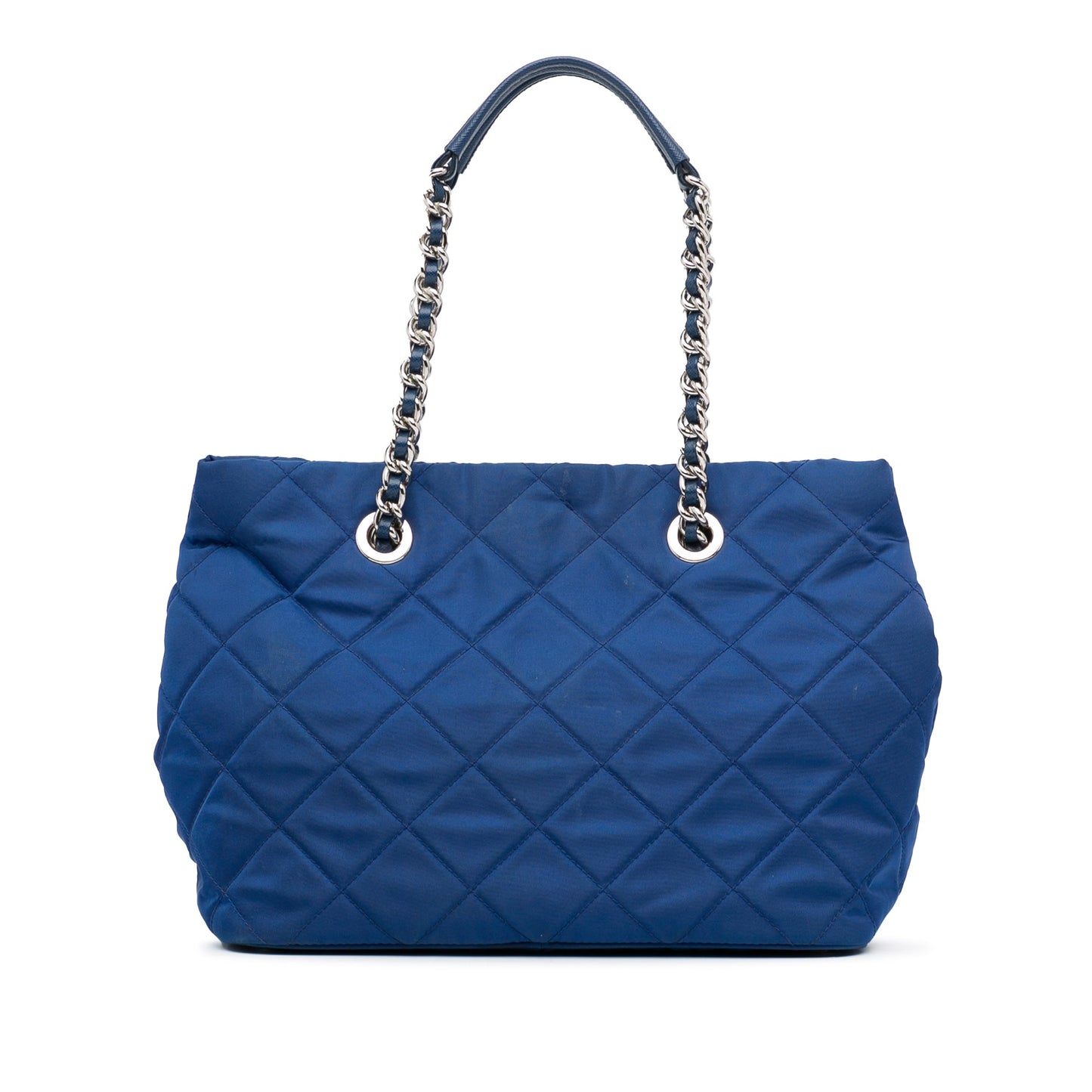 Prada Tessuto Impuntu Blue Nylon Canvas