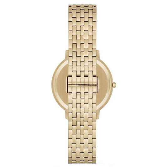 Ladies / Womens Gold Stainless Steel Mother of Pearl Emporio Armani Designer Watch AR11007