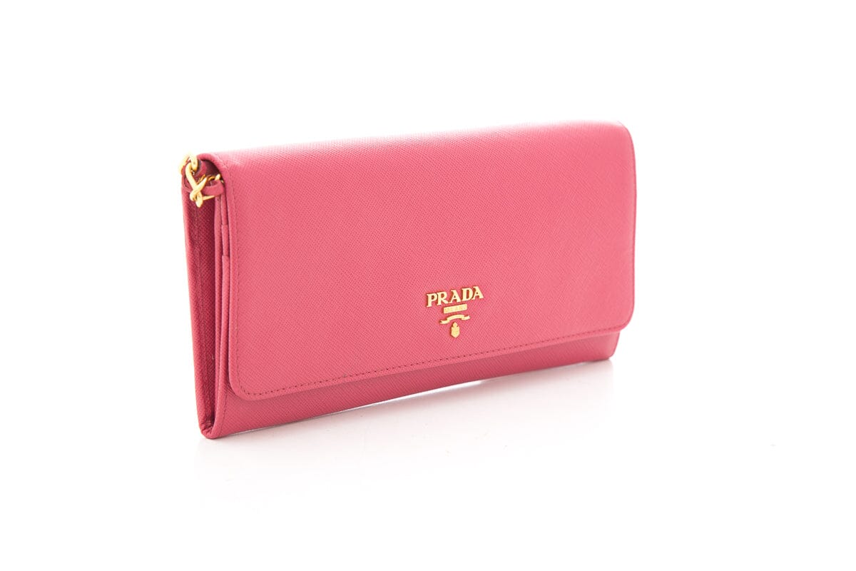 Prada Pink Wallet on Chain Cross-Body