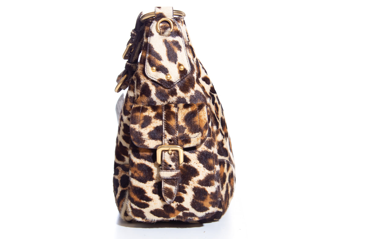 Prada Leopard Cavallino Pony Hair Handbag