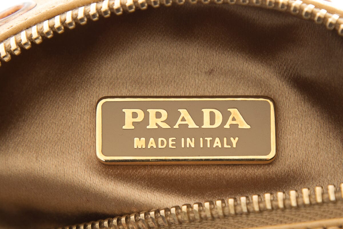 Prada Tan Leather Pouch