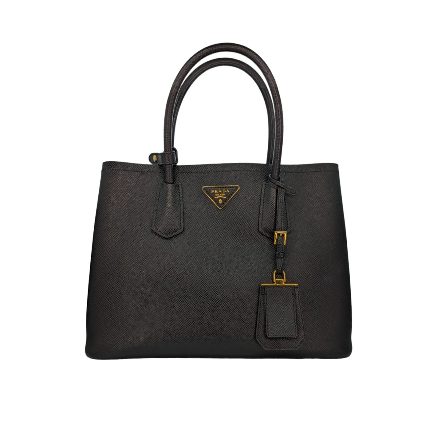 Prada Saffiano Cuir Medium Double Tote 1BG775