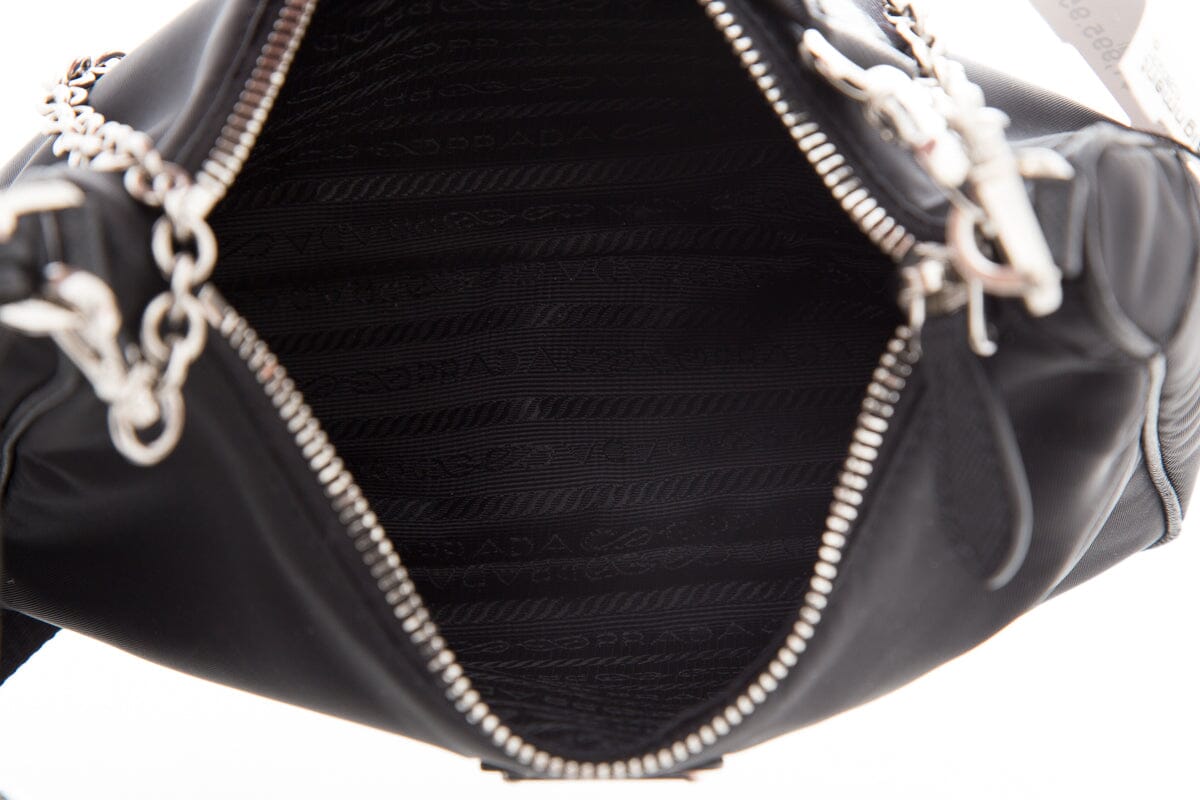 Prada Re-Edition Tessuto 2005 Black Hobo Handbag