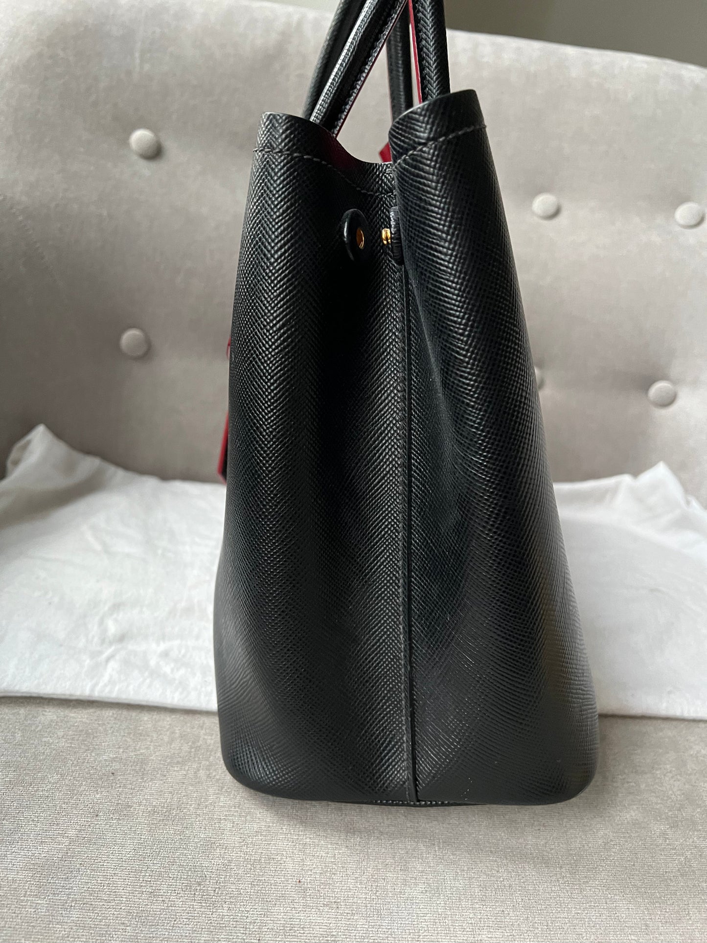 Prada Small Saffiano Leather Double Tote Bag (RRP £3500)