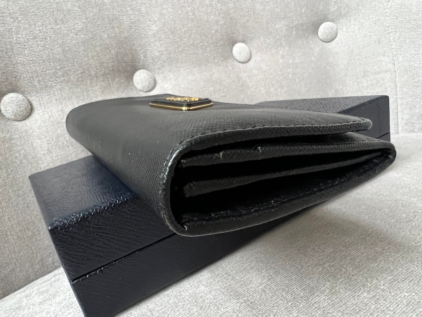 Prada Black Long Tessuto Wallet