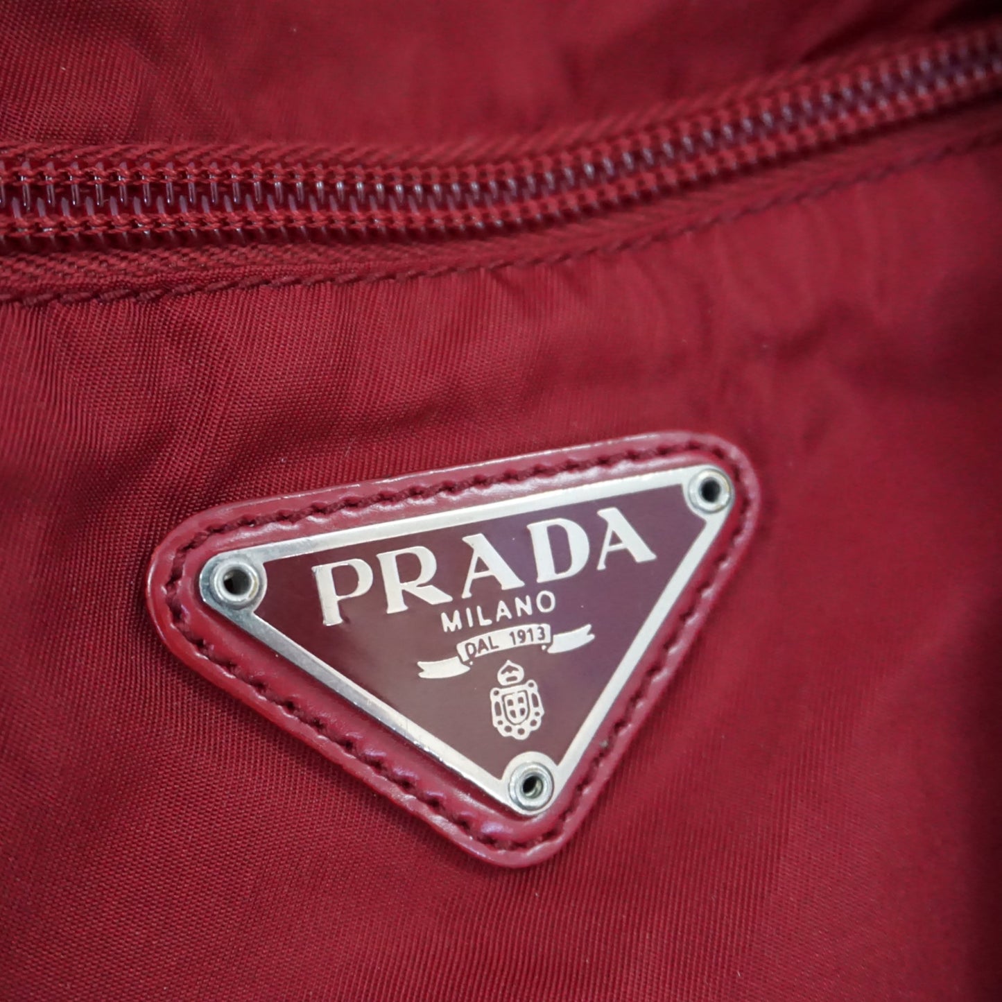 Prada rød Totebag