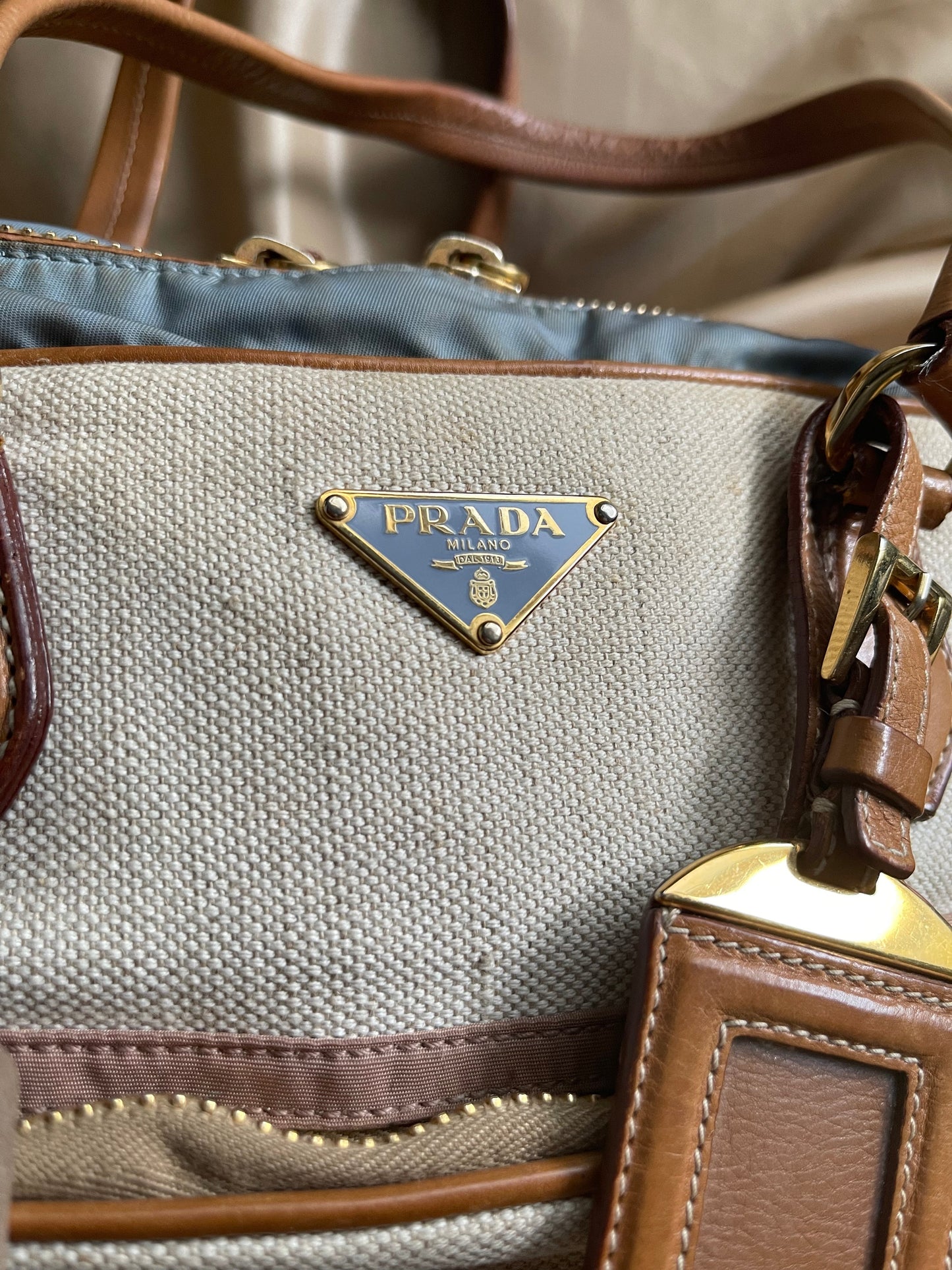 PRADA  cloth shoulder bag