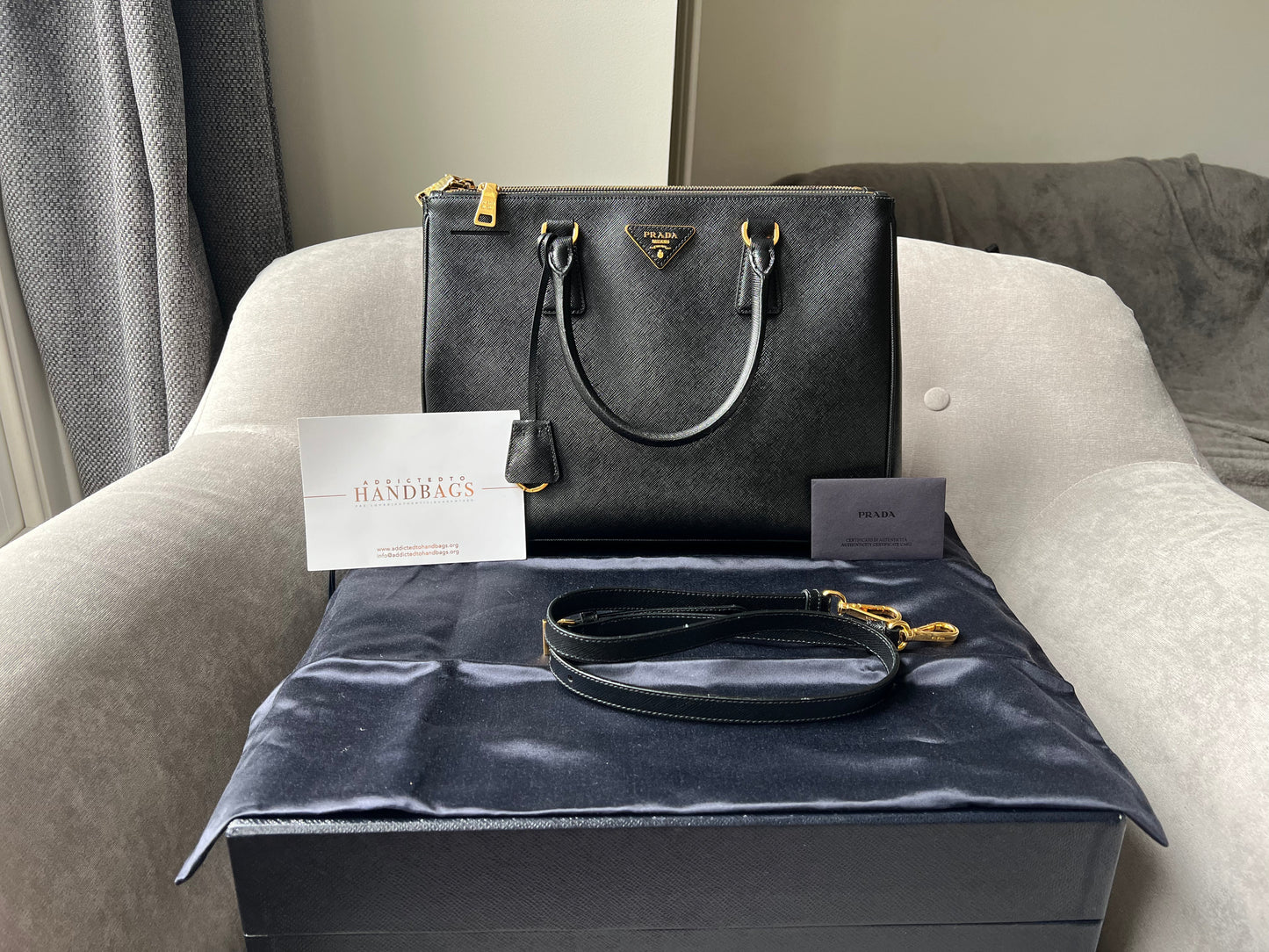 Prada Black Medium Galleria Saffiano Tote (RRP £3,100)