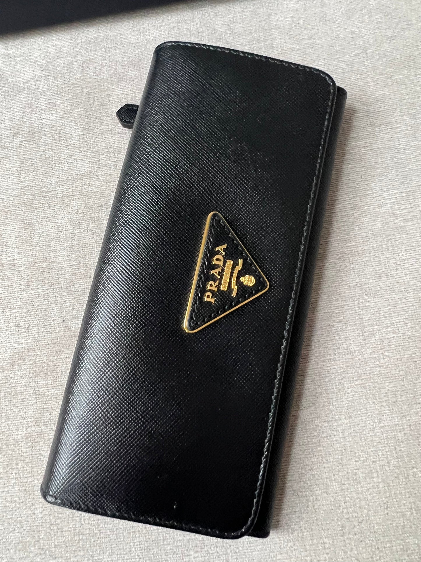 Prada Black Long Tessuto Wallet