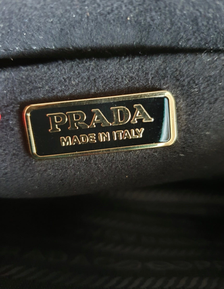 PRADA  cahier velvet crossbody bag