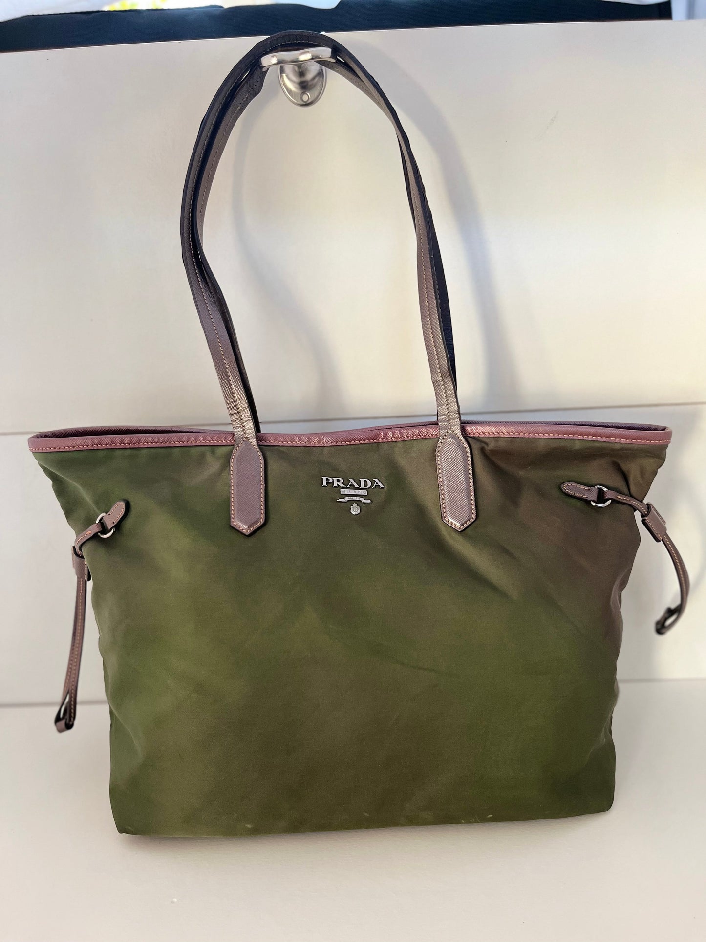 Prada Grøn Totebag