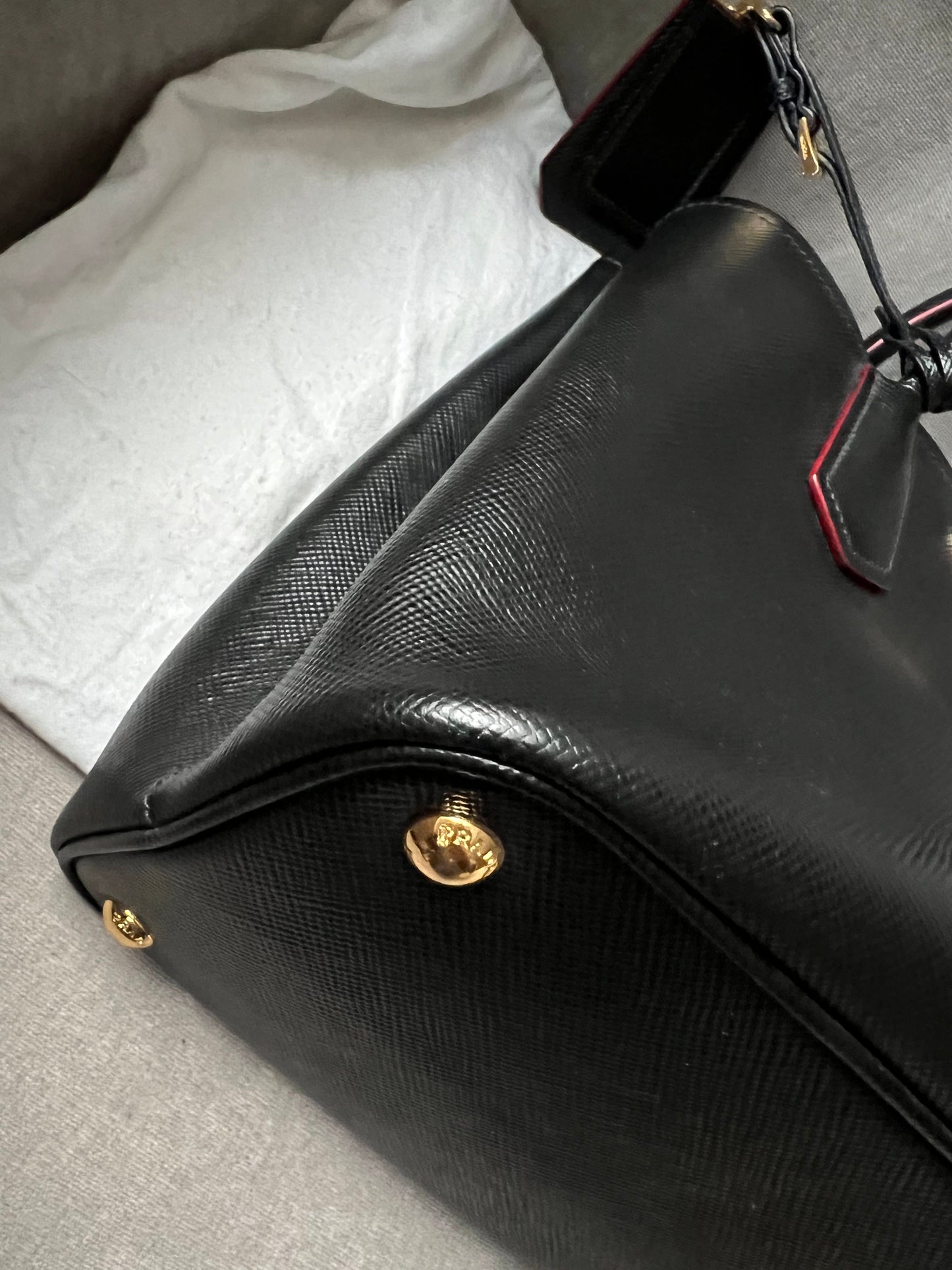 Prada Small Saffiano Leather Double Tote Bag (RRP £3500)