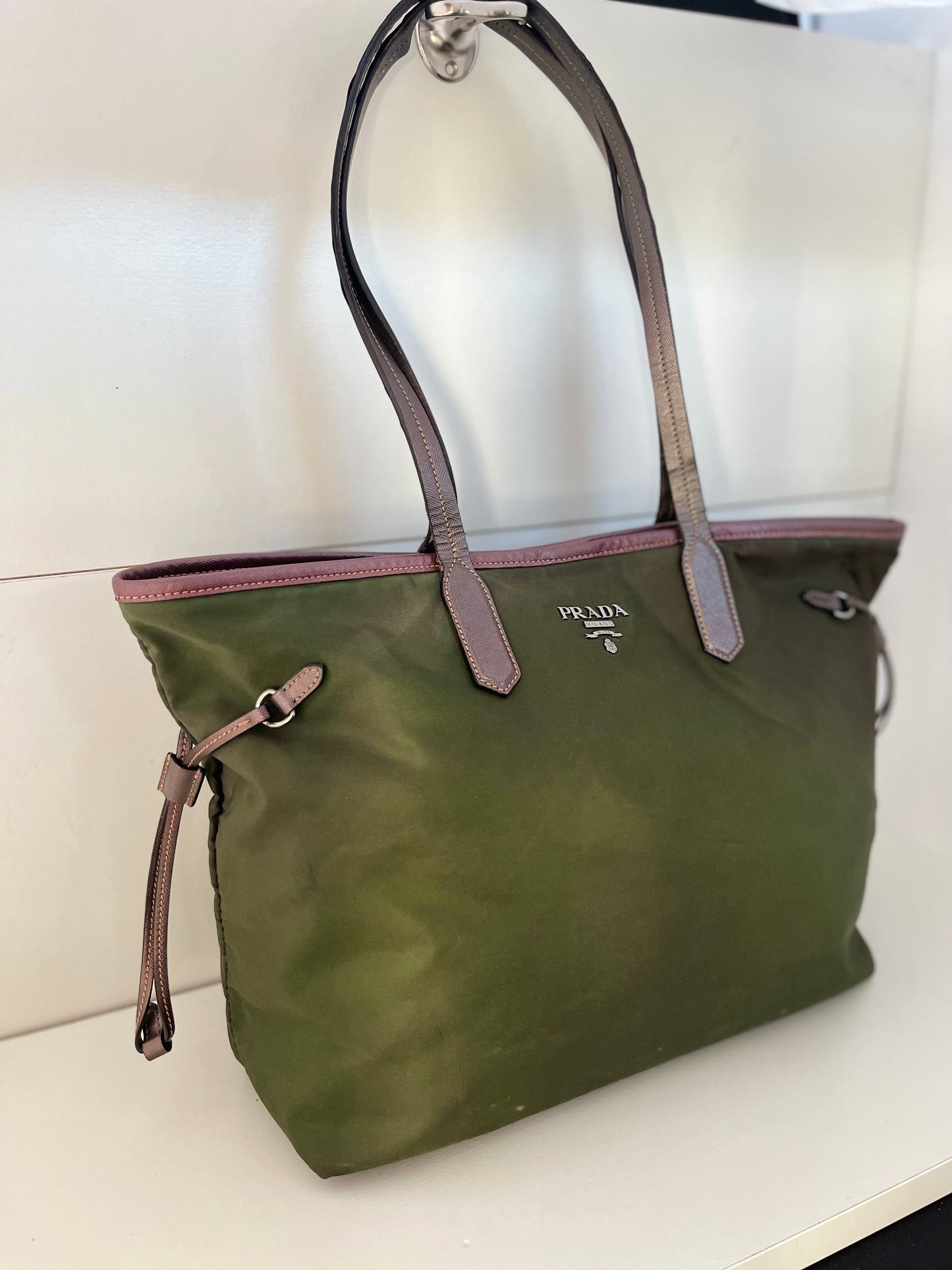 Prada Grøn Totebag