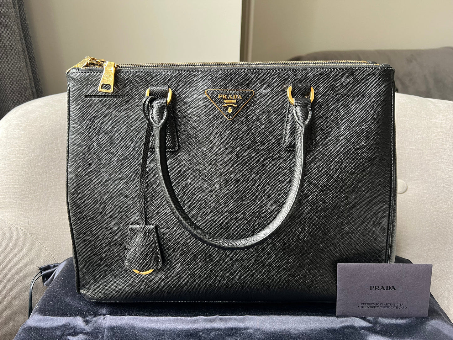 Prada Black Medium Galleria Saffiano Tote (RRP £3,100)