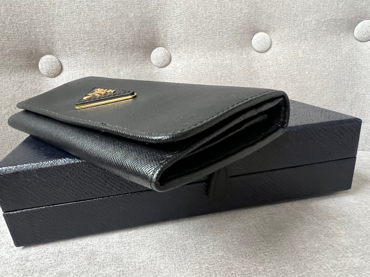 Prada Black Long Tessuto Wallet