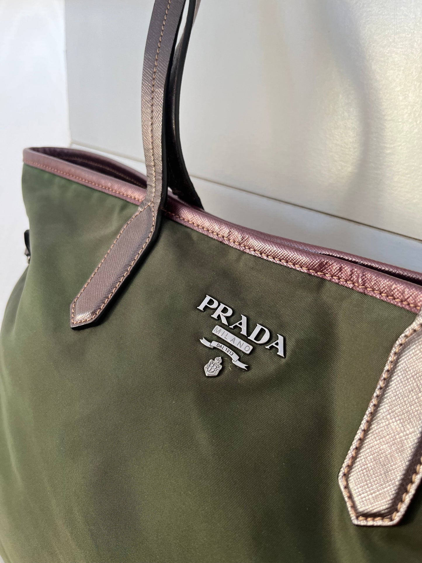 Prada Grøn Totebag