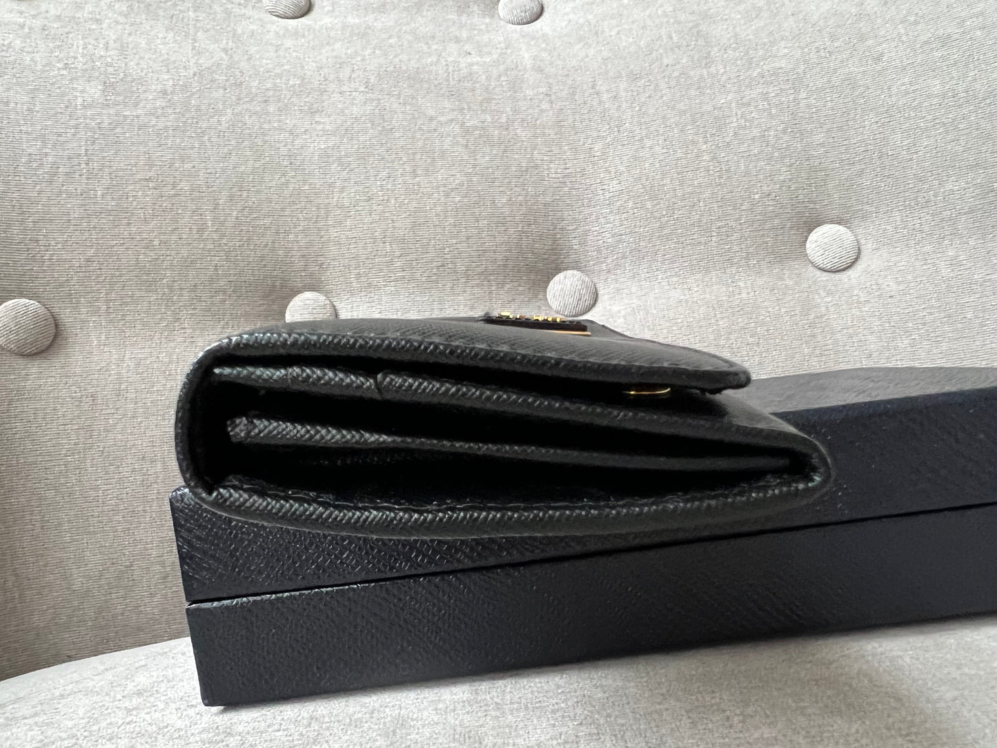 Prada Black Long Tessuto Wallet