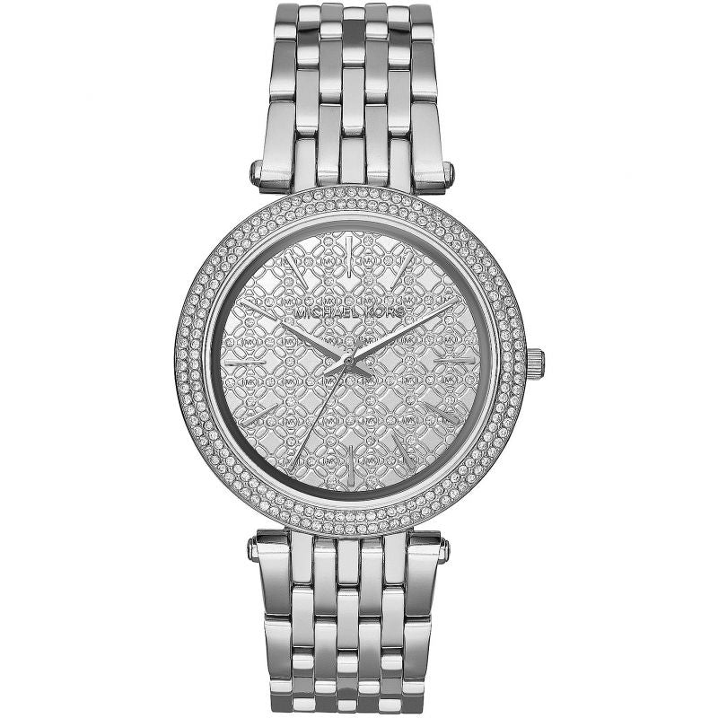 Michael Kors Ladies  Darci Silver Motif Watch MK3404