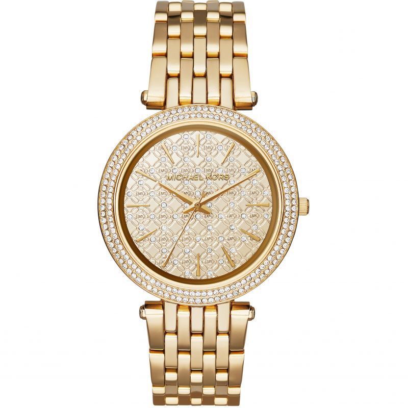 Michael Kors Ladies Darci Yellow Gold Watch MK3398