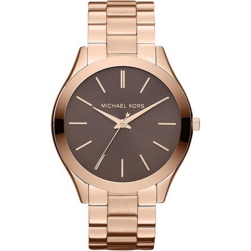 Michael Kors Ladies  Slim Runway Rose Gold Watch MK3181