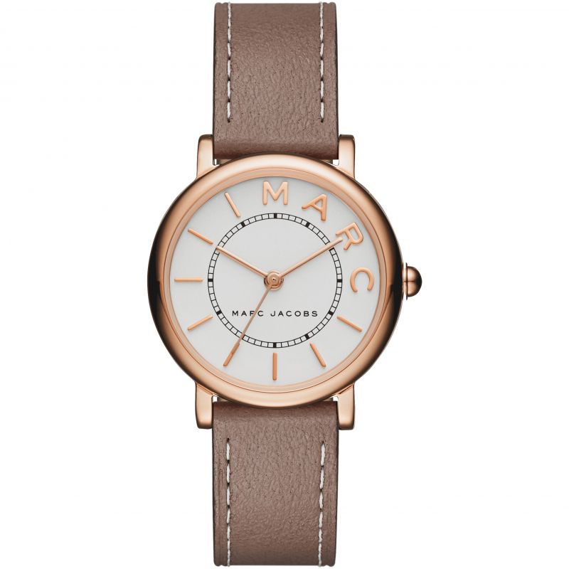 Ladies / Womens Roxy Mini Brown Leather Marc Jacobs Designer Watch MJ1538