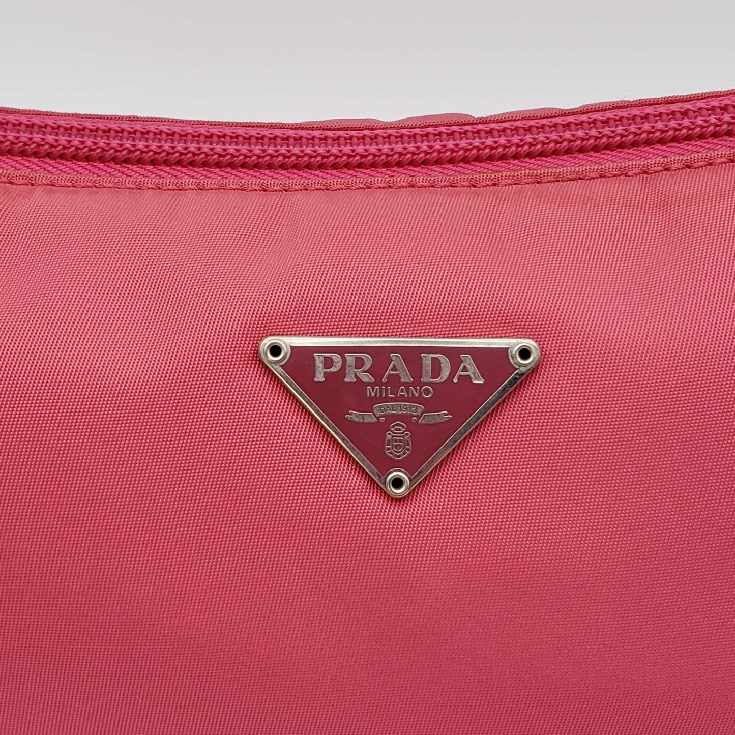 Prada Accessories Pink Nylon Hand Bag