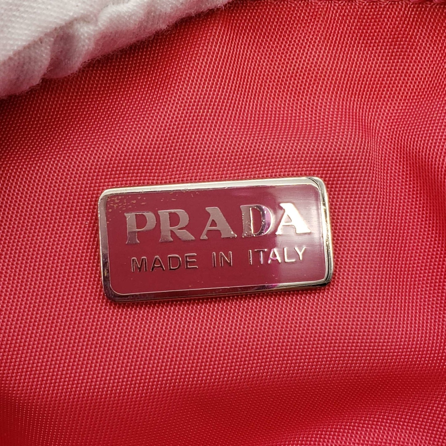 Prada Accessories Pink Nylon Hand Bag