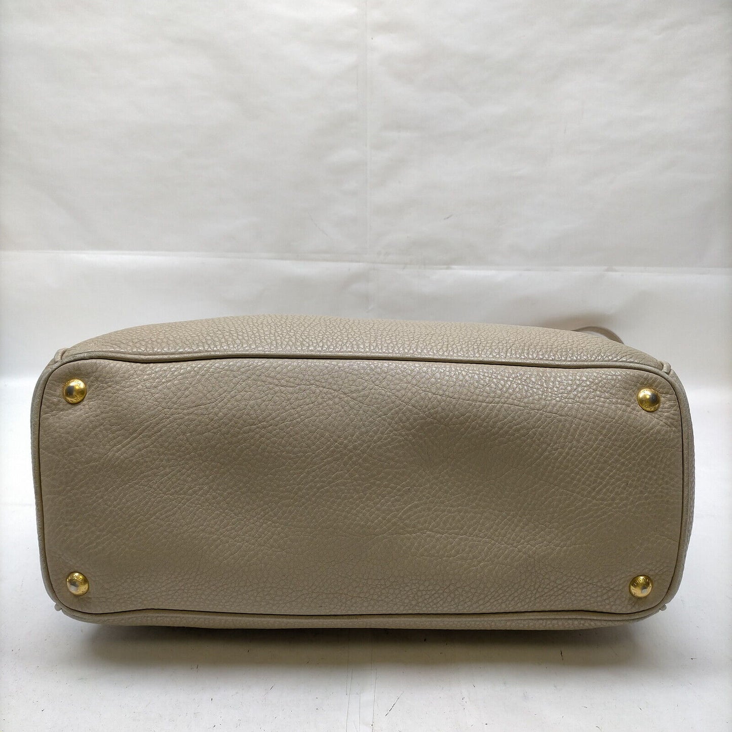 Prada Beige Leather Hand Bag